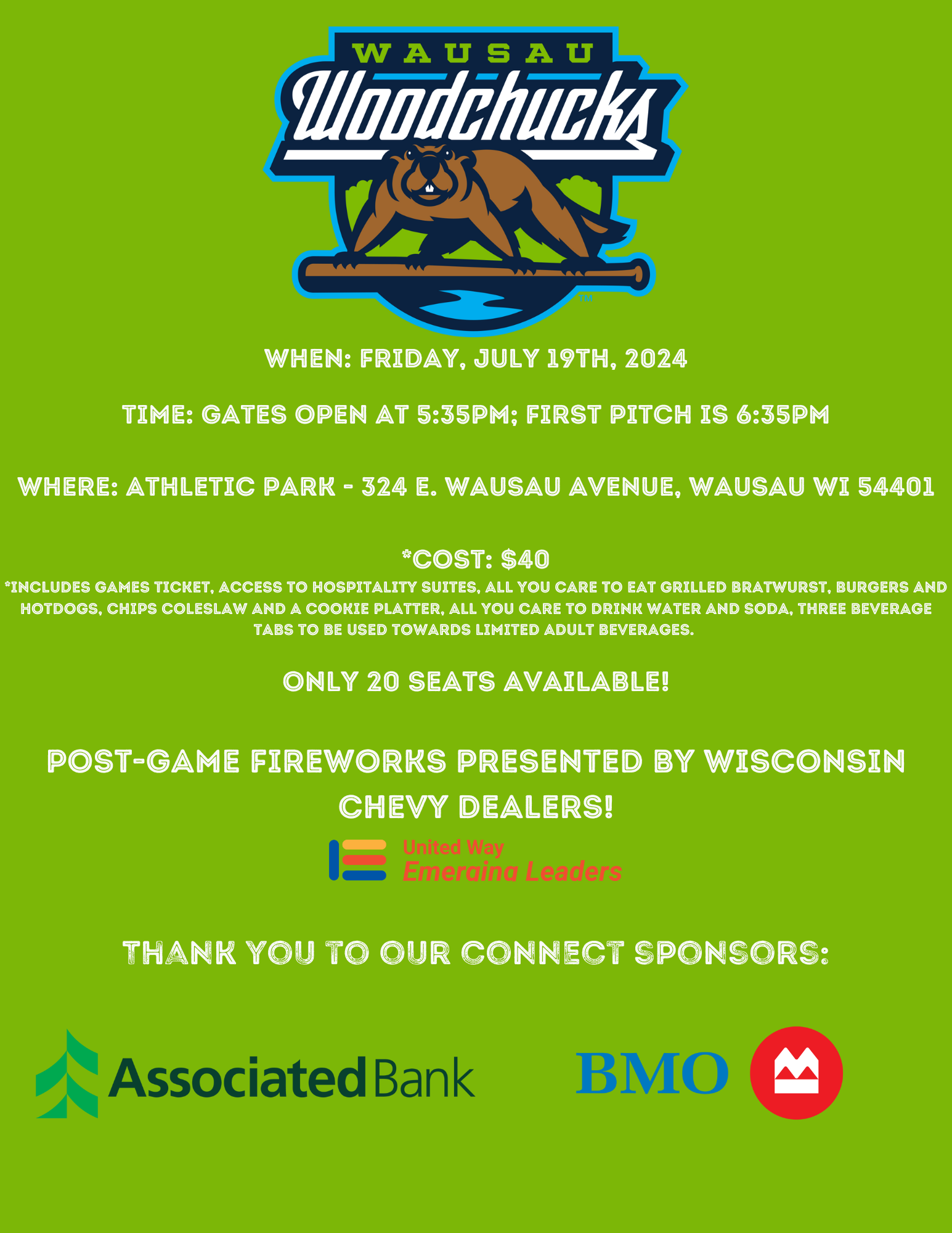 EMERGING LEADERS Wausau Woodchucks United Way of Marathon County